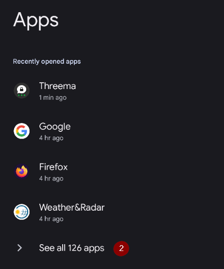See all apps