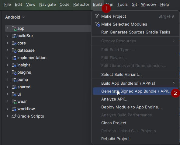 Build apk