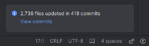 Android Studio - Pull successful