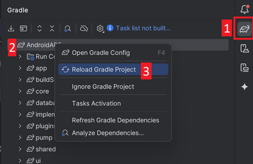 Gradle Reload