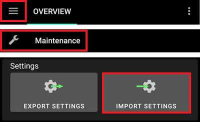 AAPS import settings 1