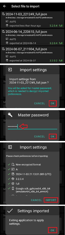 AAPS import settings 2