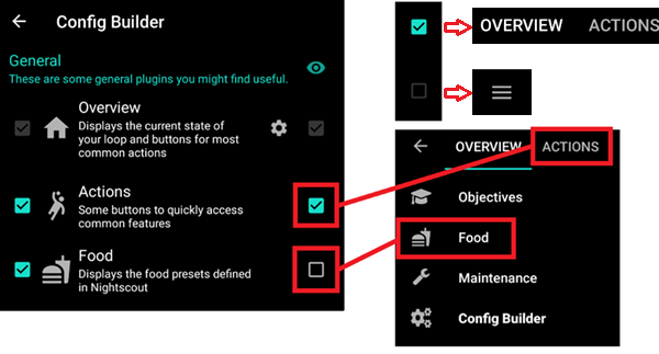 Tab or hamburger menu