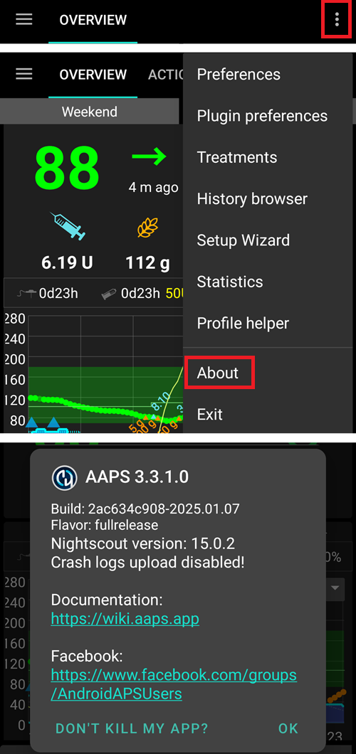 AAPS version installed